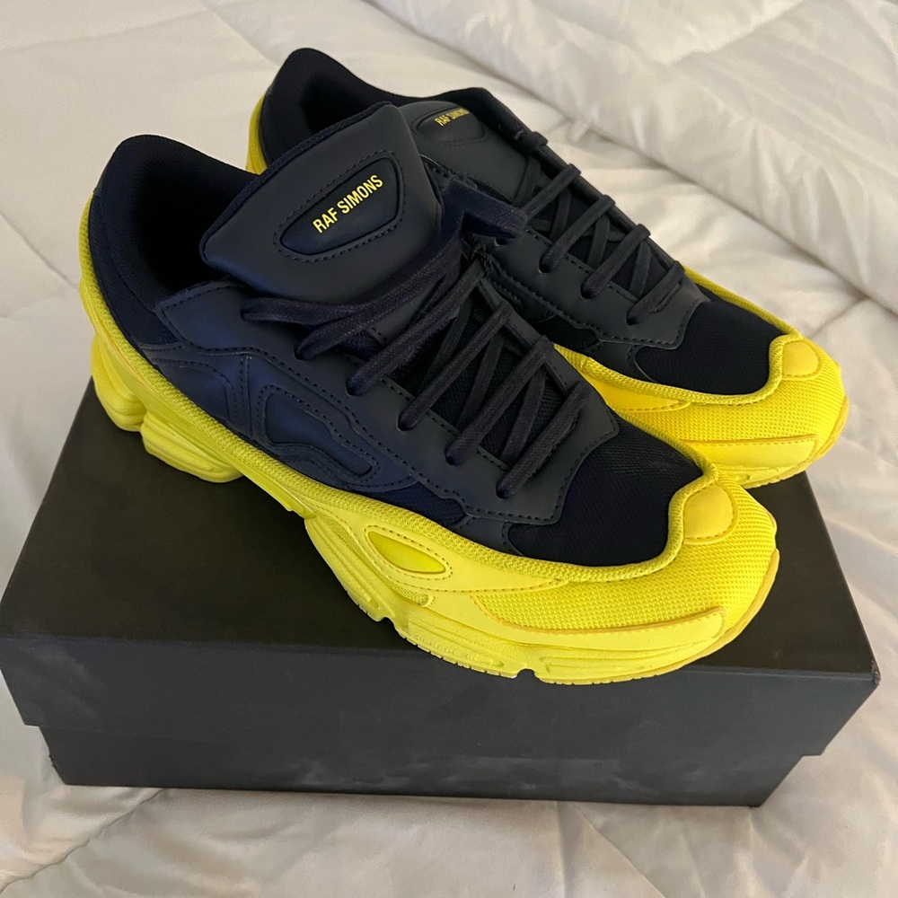 Raf Simons Black and Yellow Sneakers